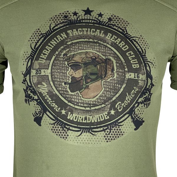 Футболка Ukrainian Tactical Beard Club | KRAMATAN Tactical Design - XS, Койот 17604 фото