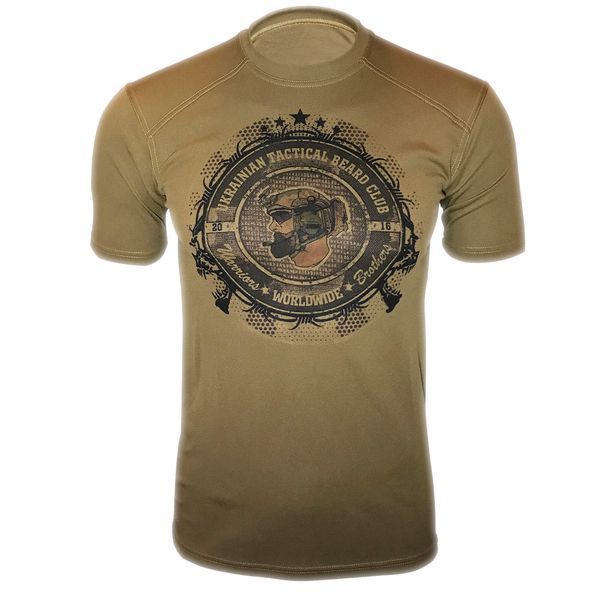 Футболка Ukrainian Tactical Beard Club | KRAMATAN Tactical Design - XS, Койот 17604 фото