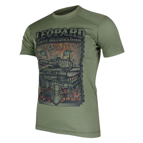 Футболка LEOPARD - Люте полювання | KRAMATAN Tactical Design - Олива, S 15226 фото