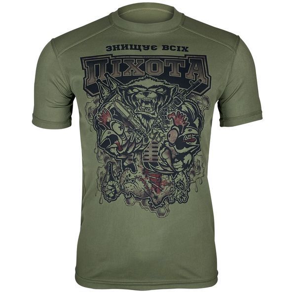 Футболка МЕДОЇД | KRAMATAN Tactical Design - S, Олива 3762 фото