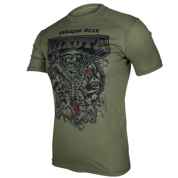 Футболка МЕДОЇД | KRAMATAN Tactical Design - S, Олива 3762 фото