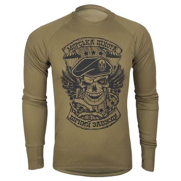 Лонгслів Морська Піхота: Вірний Завжди | KRAMATAN Tactical Design - XS, Койот 17915 фото