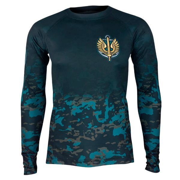 Лонгслів МОРСЬКА ПІХОТА DARK AQUA | KRAMATAN Tactical Design - XS 17788 фото
