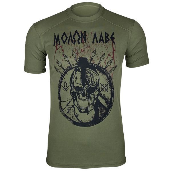 Molon Labe T-Shirt | KRAMATAN Tactical Design - S, Olive