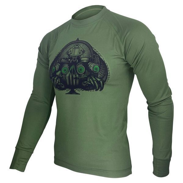 Лонгслів Кажан | KRAMATAN Tactical Design - Олива, S 6829 фото