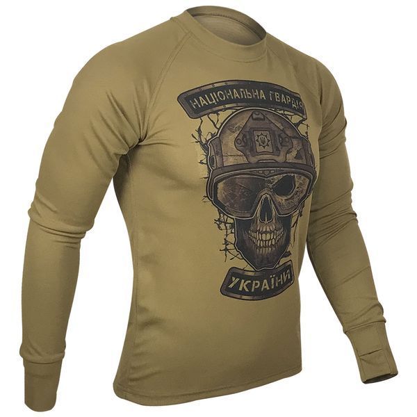 Лонгслів НГУ NATIONAL GUARD UKRAINE | KRAMATAN Tactical Design - S, Койот 2500 фото
