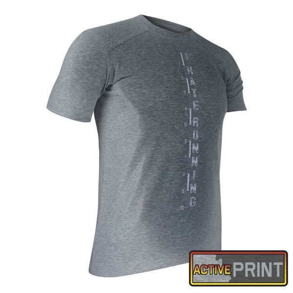 Футболка "I HATE RUNNING" БАВОВНА Меланж | KRAMATAN Tactical Design - S 16868 фото
