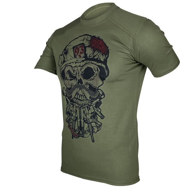 Футболка 93% СКРИТИЙ ВОРОГ | KRAMATAN Tactical Design - S, Олива 4130 фото