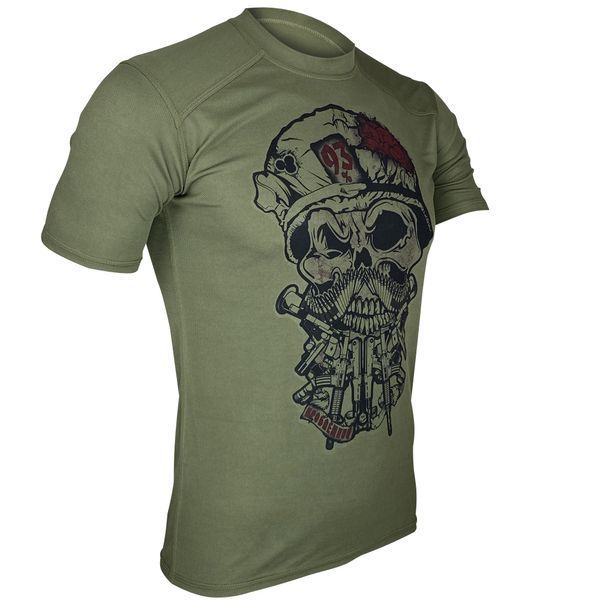 Футболка 93% СКРИТИЙ ВОРОГ | KRAMATAN Tactical Design - S, Олива 4130 фото