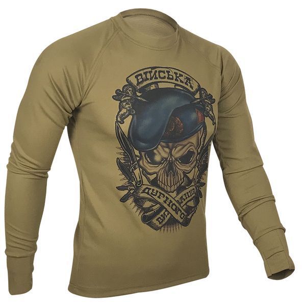 Лонгслів ВДВ: Війська Дурного Виховання | KRAMATAN Tactical Design - S, Койот 2620 фото