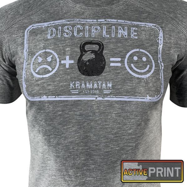 Футболка "DISCIPLINE" БАВОВНА Меланж | KRAMATAN Tactical Design - S 17172 фото