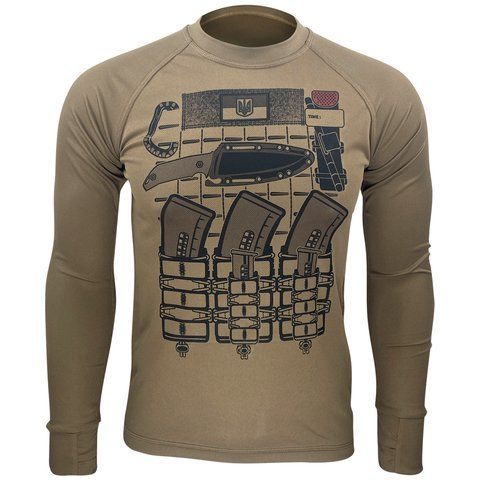 Лонгслів БРОНИК | KRAMATAN Tactical Design - XS, Койот 17873 фото