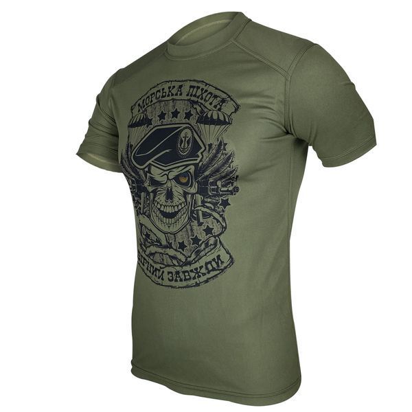 Marine Corps T-Shirt: Faithful Always | KRAMATAN Tactical Design - S, Olive