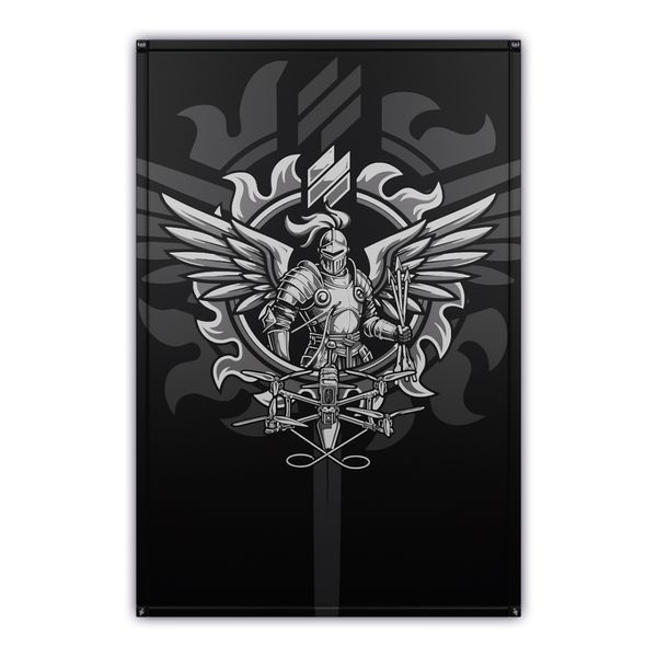 Banner SILVER FPV Black | Large - 1500x1000 mm KRAMATAN Tactical Design