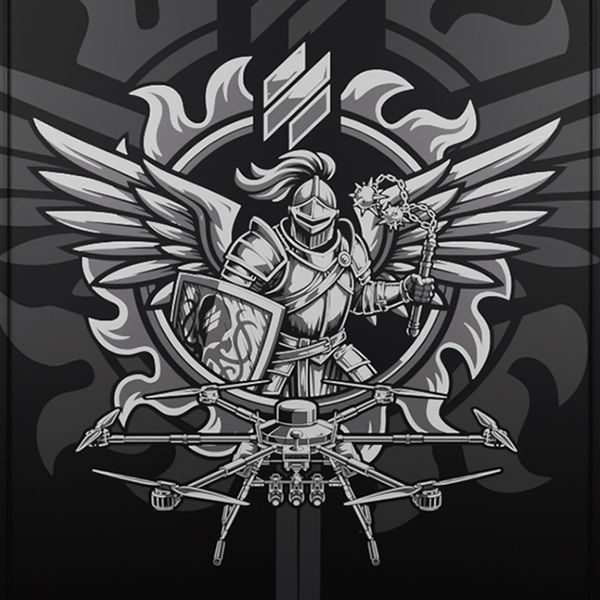 Банер SILVER VAMPIR Black | Large - 1500x1000 мм KRAMATAN Tactical Design 18218 фото