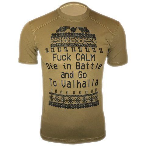 Футболка Fuck calm | KRAMATAN Tactical Design - XS, Койот 17502 фото