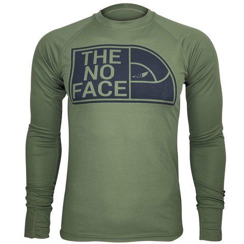 Long-Sleeve The No Face | KRAMATAN Tactical Design - Olive, S