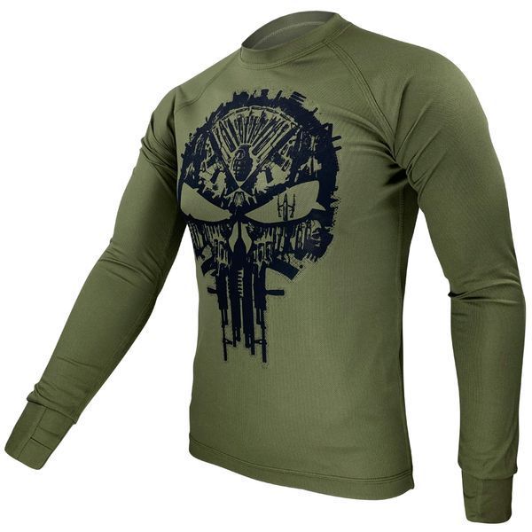 Лонгслів Каратель (The Punisher) | KRAMATAN Tactical Design - S, Олива 2579 фото