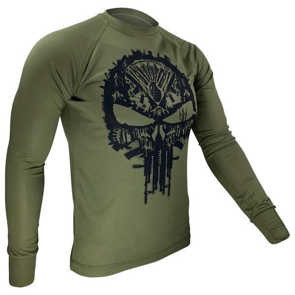 Лонгслів Каратель (The Punisher) | KRAMATAN Tactical Design - S, Олива 2579 фото