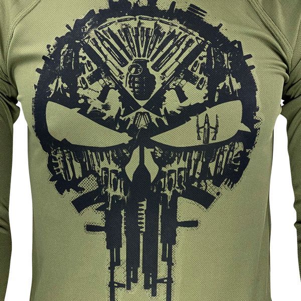 Лонгслів Каратель (The Punisher) | KRAMATAN Tactical Design - S, Олива 2579 фото