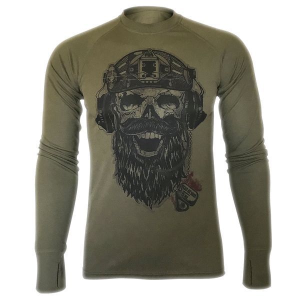 Лонгслів ПІХОТА &ldquo;ЯКЩО НЕ ВОНИ,ТО МИ&rdquo; | KRAMATAN Tactical Design - S, Койот 2480 фото
