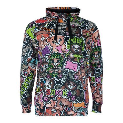GRIZZLY Bear Hoodie | KRAMATAN Tactical Design - XS