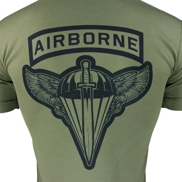 Футболка AIRBORNE FORCES OF UKRAINE | KRAMATAN Tactical Design - XS, Койот 17556 фото