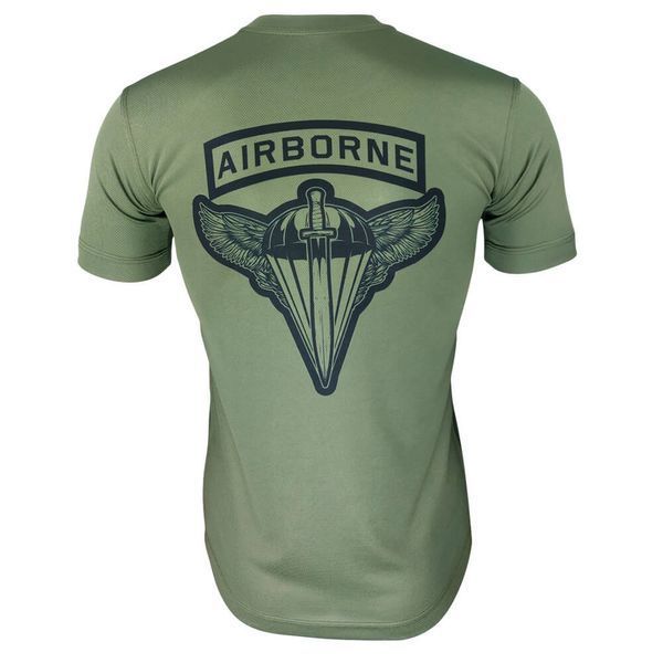 Футболка AIRBORNE FORCES OF UKRAINE | KRAMATAN Tactical Design - XS, Койот 17556 фото