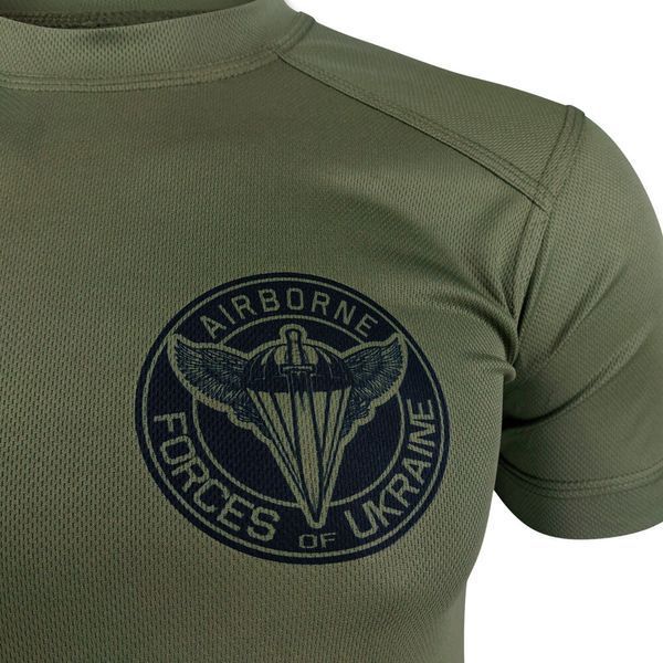 Футболка AIRBORNE FORCES OF UKRAINE | KRAMATAN Tactical Design - XS, Койот 17556 фото