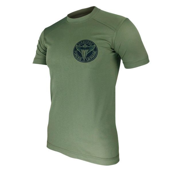 Футболка AIRBORNE FORCES OF UKRAINE | KRAMATAN Tactical Design - XS, Койот 17556 фото