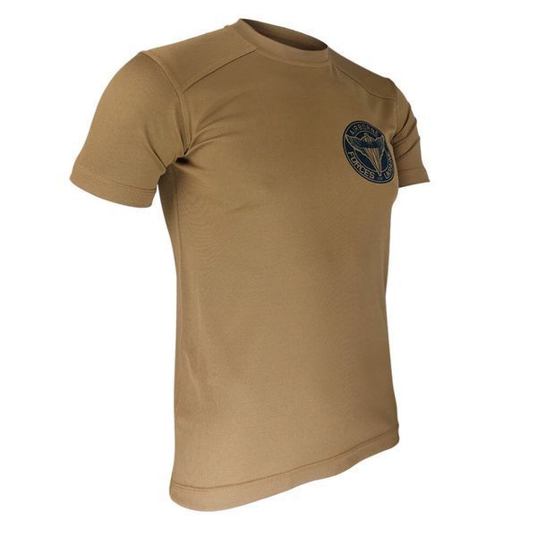 Футболка AIRBORNE FORCES OF UKRAINE | KRAMATAN Tactical Design - XS, Койот 17556 фото