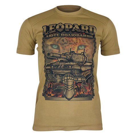 Футболка LEOPARD - Люте полювання | KRAMATAN Tactical Design - Койот, XS 17736 фото