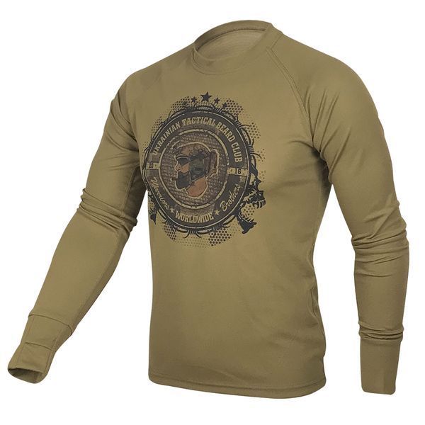 Лонгслів Ukrainian Tactical Beard Club | KRAMATAN Tactical Design - S, Койот 2610 фото