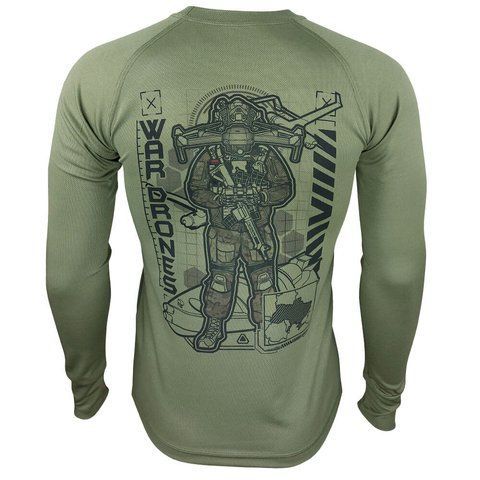 Long-Sleeve WAR DRONES | KRAMATAN Tactical Design - Olive, S