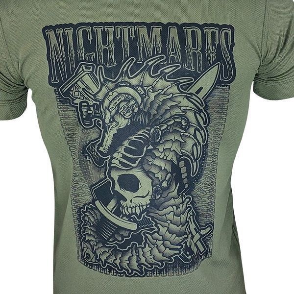 Футболка NIGHTMARES | KRAMATAN Tactical Design - Олива, S 14251 фото