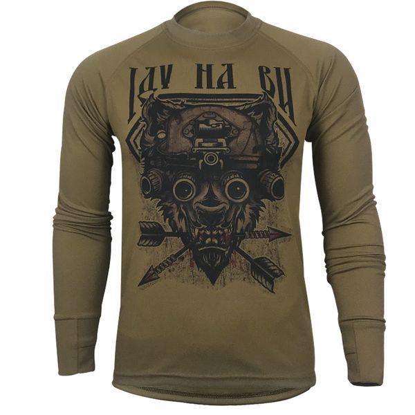 Лонгслів ІДУ НА ВИ | KRAMATAN Tactical Design - Олива, S 2363 фото