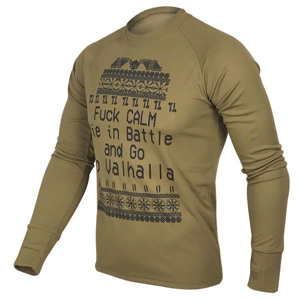 Long-Sleeve Fuck calm | KRAMATAN Tactical Design - S, Olive