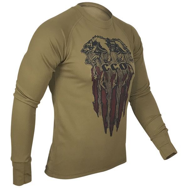 Лонгслів ССО "ВОВКУЛАКА" | KRAMATAN Tactical Design - XS, Койот 17903 фото