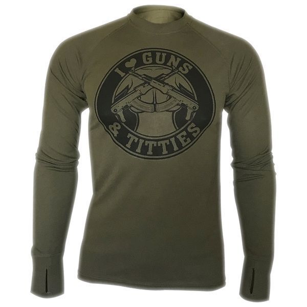 Лонгслів I Love Guns & Titties | KRAMATAN Tactical Design - XS, Койот 17370 фото
