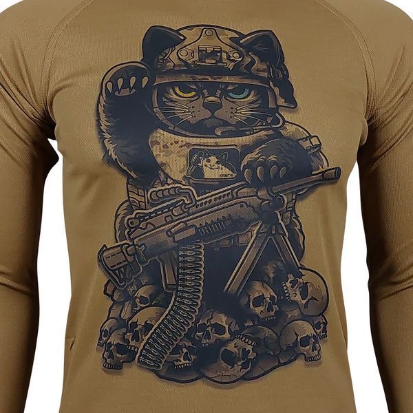 EXECUTIONER CAT (MANEKI-NEKO) Long-Sleeve | KRAMATAN Tactical Design &ndash; Olive, S