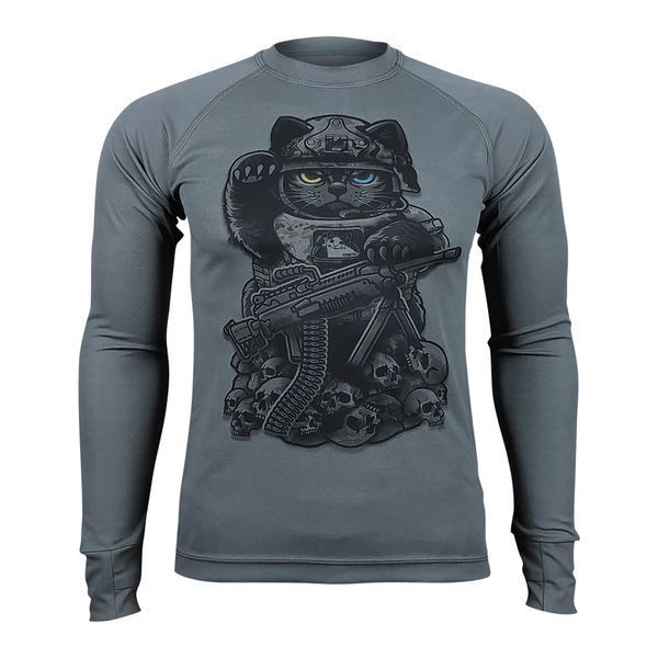 EXECUTIONER CAT (MANEKI-NEKO) Long-Sleeve | KRAMATAN Tactical Design &ndash; Olive, S