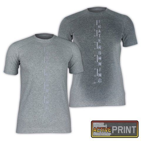 Футболка "I HATE RUNNING" БАВОВНА Меланж | KRAMATAN Tactical Design - XS 18145 фото