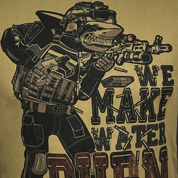 Лонгслів А-АКУЛА WE MAKE WATER BURN | KRAMATAN Tactical Design - XS, Койот 17861 фото