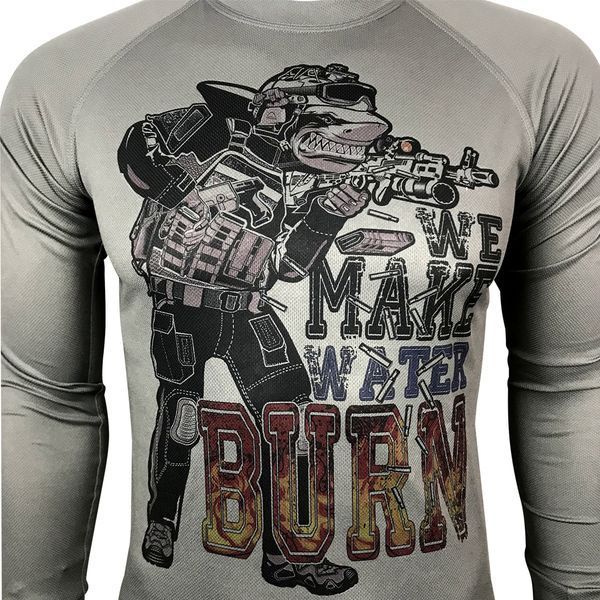 Лонгслів А-АКУЛА WE MAKE WATER BURN | KRAMATAN Tactical Design - XS, Койот 17861 фото