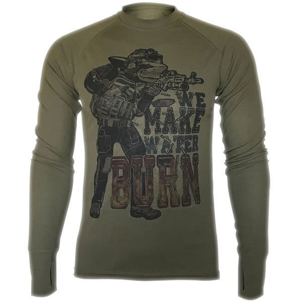 Лонгслів А-АКУЛА WE MAKE WATER BURN | KRAMATAN Tactical Design - XS, Койот 17861 фото