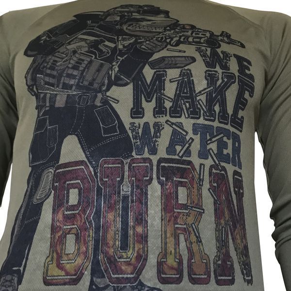 Лонгслів А-АКУЛА WE MAKE WATER BURN | KRAMATAN Tactical Design - XS, Койот 17861 фото