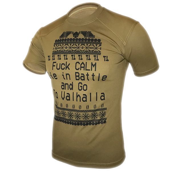 Футболка Fuck calm | KRAMATAN Tactical Design - XS, Койот 17502 фото