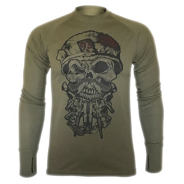 Лонгслів 93% СКРИТИЙ ВОРОГ | KRAMATAN Tactical Design - XS, Койот 17897 фото