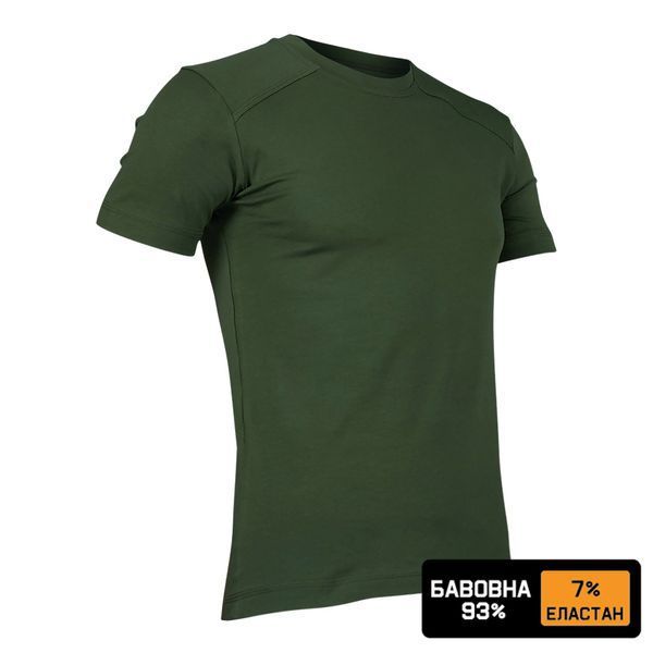 Футболка БАЗОВА 93/7 БАВОВНА Olive | KRAMATAN Tactical Design - S 12359 фото
