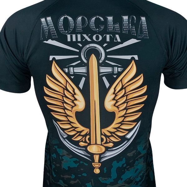 Футболка МОРСЬКА ПІХОТА Dark Aqua | KRAMATAN Tactical Design - XS 17424 фото